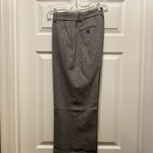 NWOT J.Crew Hutton Trouser in Heather Flannel Wool Lined Pants 6 R